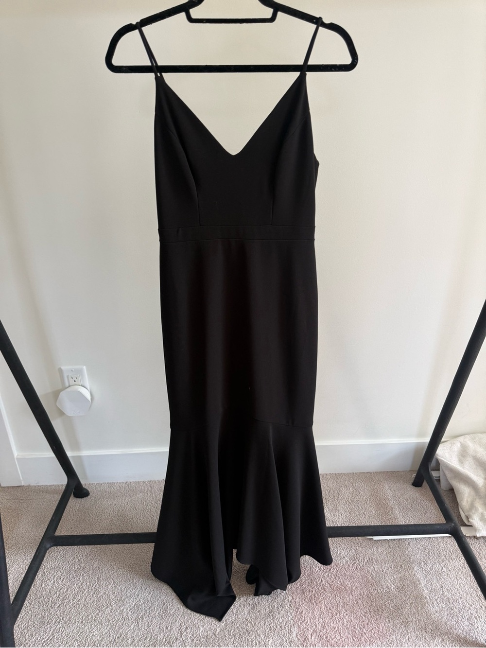 Xscape Black One-Shoulder Mermaid Evening Dress